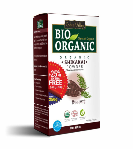INDUS VALLEY Bio Organic Organic Shikakai Powder 250 gm (Fs)