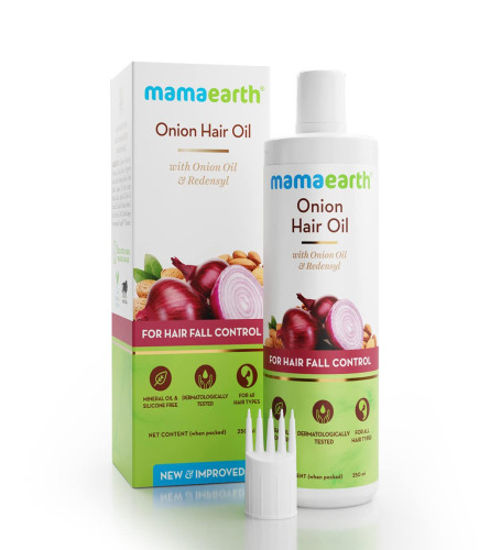 Mamaearth Onion Hair Oil For Hair Growth With Onion & Redensyl For Hair Fall Control - 250 Ml | free shipping