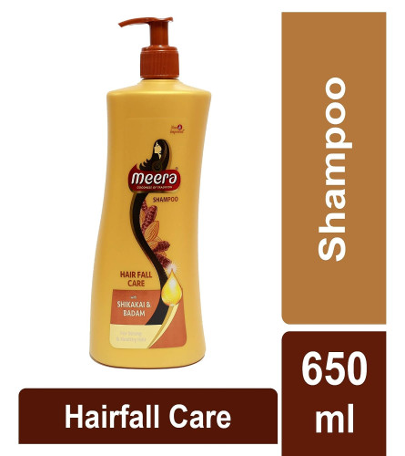 Meera Hairfall Care Shampoo, Goodness Of Badam & Shikakai 650 ml (Fs)