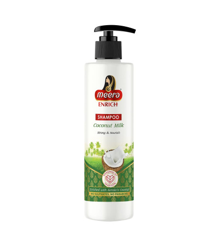 Meera Enrich Shampoo For Strong & Nourish Hair, Enriched With Kerala's Coconut Milk 300 ml