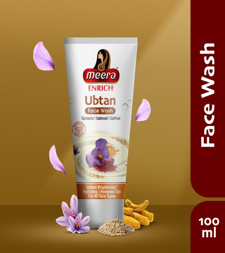 Meera Enrich Ubtan Face Wash For Tan Removal 100 ml (pack of 2)