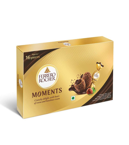 Ferrero Rocher Moments, 16 pralines Pcs 92.8gm X 2 PACK