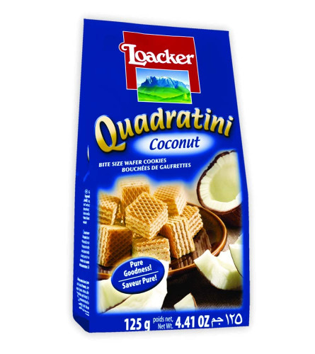 Loacker Quadratini Coconut - 125g
