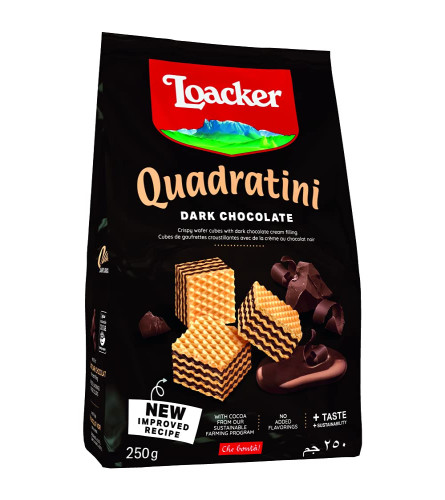 Loacker Quadratini Dark Chocolate 250g