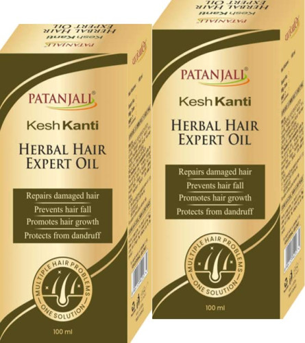 Patanjali Kesh Kanti Herbal Hair Expert Oil, 100 ml (Pack Of 2) free shipping