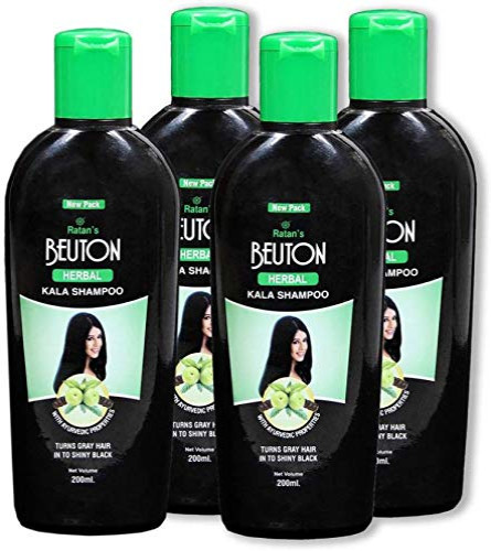 Beuton Herbocosmetic Kala Shampoo 200 ml each (Pack of 4) free shipping