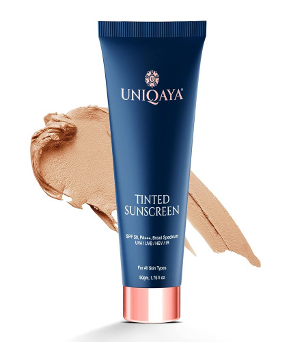 Uniqaya Tinted Sunscreen Spf 50 Pa+++ For Men Women | 50 gm | free shipping