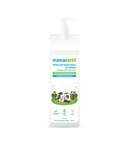 Mamaearth Milky Soft Body Lotion With Oats, Milk & Calendula