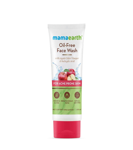 Mamaearth Oil Free Face Wash For Oily Skin, With Apple Cider Vinegar & Salicylic Acid For Acne-Prone Skin 100 Ml (pack of 2) free shipping
