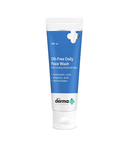 The Derma Co Oil-Free Daily Face Wash for Clear & Hydrated Skin - 100 ml (pack of 2) free shipping