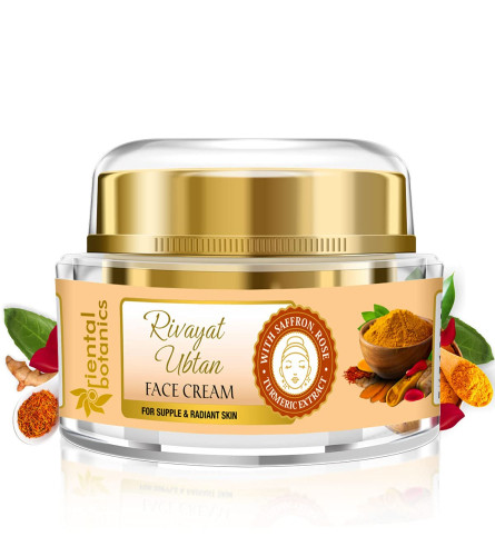 Oriental Botanics Rivayat Ubtan Face Cream, 50 g | pack of 2 | free shipping