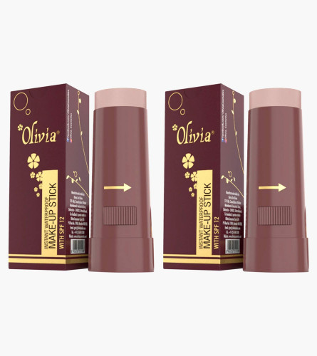 Olivia Instant Waterproof Makeup shimmering Stick Concealer - Egyptian Light, 15g (pack of 4 )