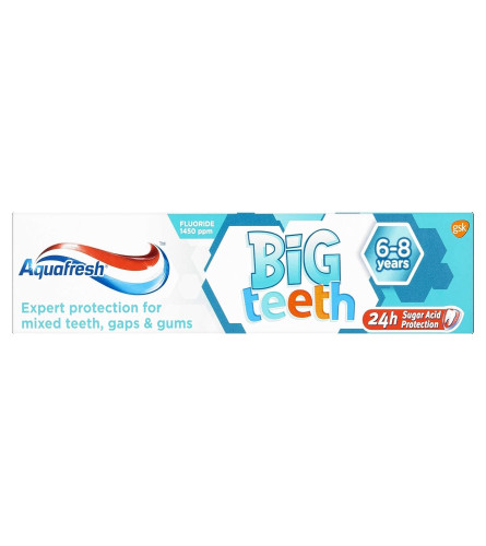 Aquafresh My Big Teeth Cavity Protection, Enamel Protection Toothpaste (50 ml, 6 and More Years)