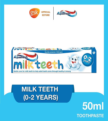 AQUAFRESH MILK TEETH TOOTHPASTE (0-2Y) - 50ML Free shipping world