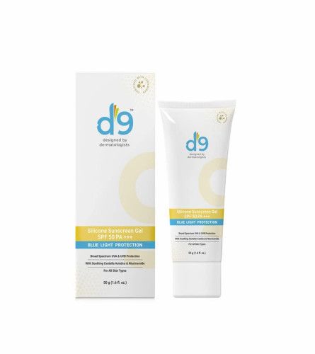 D9 Healthcare Silicone Sunscreen Gel SPF 50 Blue Light Protection for Men & Women | 50 gm (free shipping)