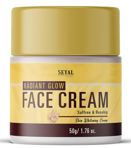 Seyal Radiant Glow Face Cream | Saffron & Turmeric | For Skin-Whitening & Brightening Fairness Cream 50 g | pack 2 (free shipping)