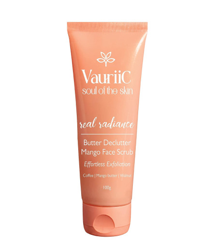 VauriiC Coffee & Walnut De Tan Face Scrub, 100 gm x 2 pack| free shipping