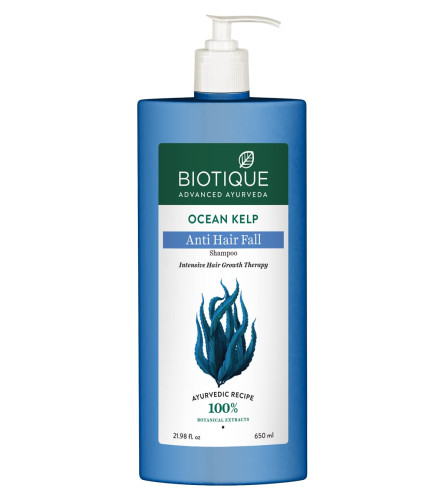 Biotique Bio Ocean Kelp Anti Hair Fall Shampoo Intenstive Hair Growth Therapy, 650ml Free shipping