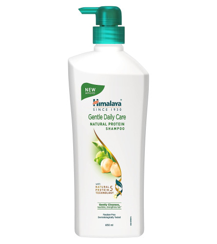 Himalaya Gentle Daily Care Natural Protein Shampoo | Nourishes Hair & Promotes Hair Growth | Mild Use | Enriched with Chickpea, Licorice & Amla | For Women & Men | 650ml