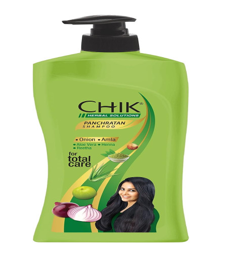 Chik Panchratan Herbal Solution Total Hair Care Shampoo, For Soft, Smooth & Voluminous Hair, 1L