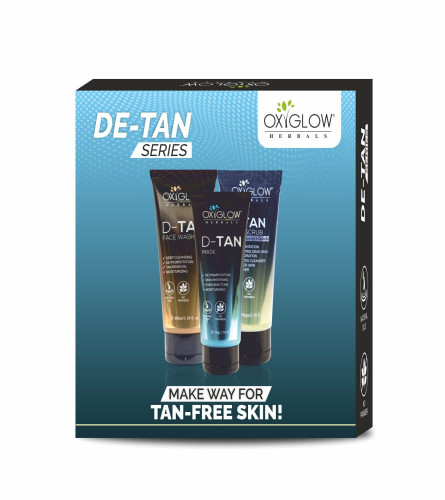 OxyGlow Herbals D-TAN Combo Pack, Face Wash, Scrub,& Mask 250 gm