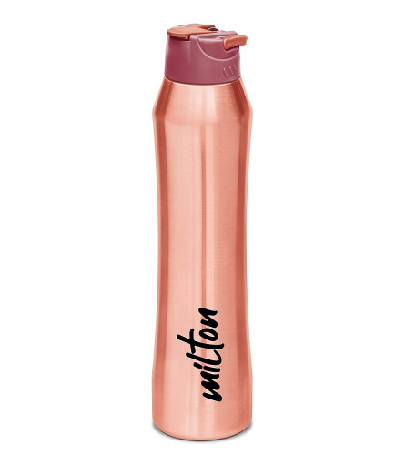 Milton Stark 900 Double Wall Insulated Steel Bottle, 830 ml, 1 Piece, Rose Gold