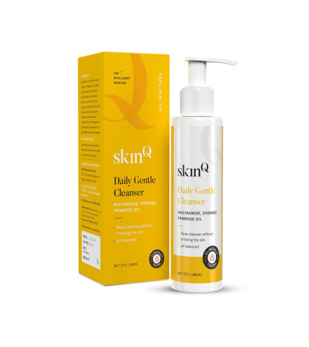 SkinQ Daily Gentle Cleanser, Deep Cleansing Hydrating Face Wash, 100 ml | free shipping
