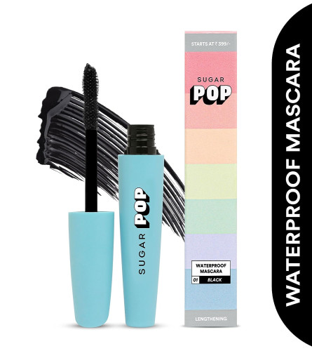 SUGAR POP Waterproof Mascara - Black 8 ml (Pack of 2) Fs