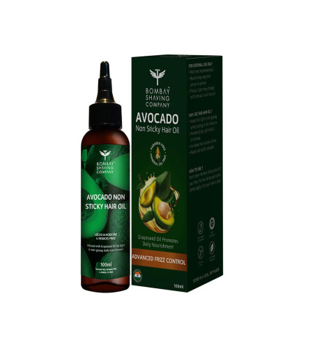 Bombay Shaving Company Avocado and Grapeseed Non-Sticky Moisturising Hair Oil, 100 ml (pack of 2) free shipping