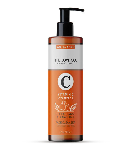 THE LOVE CO. Face Wash Enriched With Vitamin C & Tea Tree Oil, 200 ml | free shipping