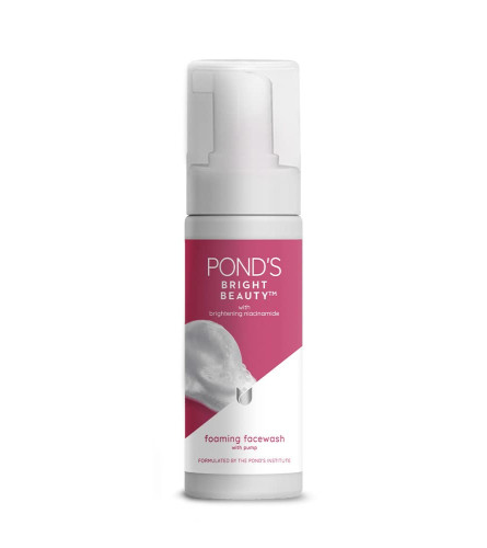 Pond's Bright Beauty Foaming Brush Facewash with Brightening Niacinamide, 150 ml (pack of 2) free shipping
