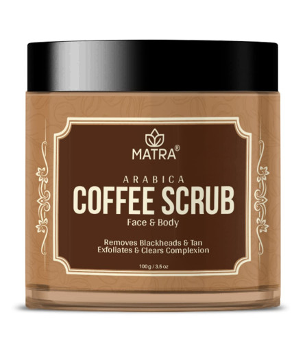 Matra Arabica Coffee Scrub for Face and Body with Coconut & Vitamin E