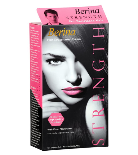 Berina Hair Straightener Cream Professional Salon Hair Straightener, 110 gm | free shipping