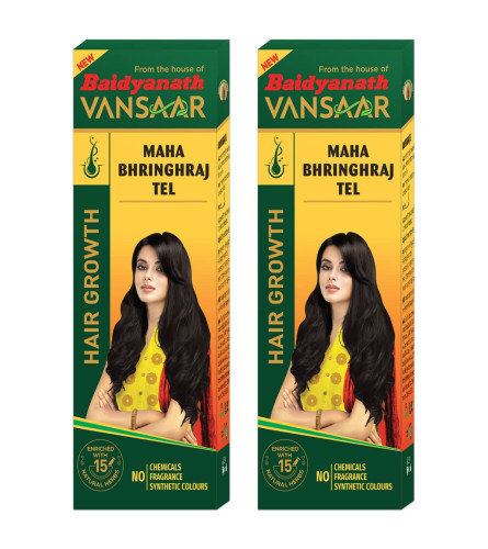 Vansaar Maha Bhringraj Hair Oil -100 ml (pack of 2) | free shipping