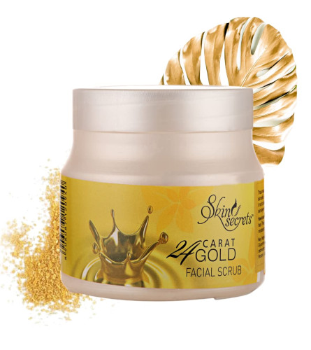 SKIN SECRETS GOLD FACIAL SCRUB -500 GM | free shipping