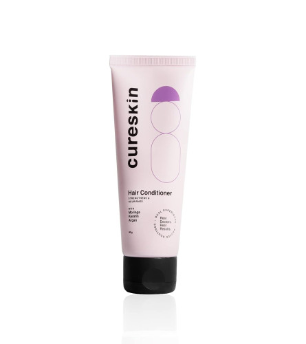 CureSkin Keratin Smooth Conditioner | For Dry, Damage Prone Hair |80 gm (pack of 2) free shipping