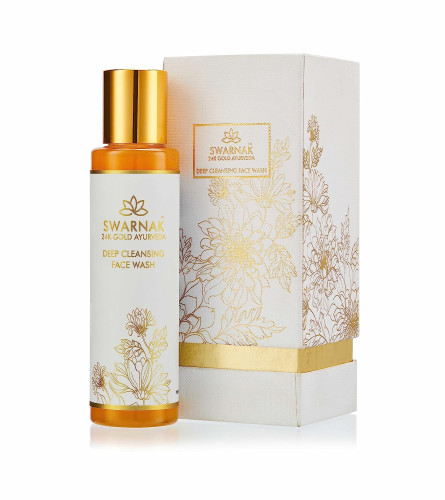 Swarnak 24K Gold Ayurvedic Deep Cleansing Face wash, 100-ml | free shipping