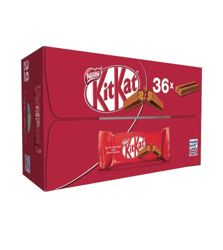 Nestle, Kitkat Pack of 36 pc Of 2 fingers Each, Chocolate, 745 gram Free shipping worldwide