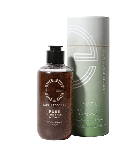 Earth Essence | PURE | Tea Tree & Thyme Organic Face Wash, 200 Gm | free shipping