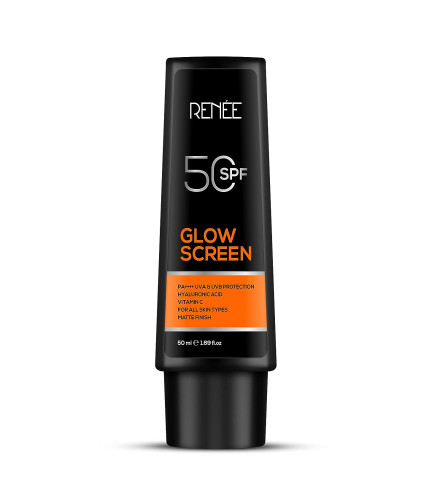 RENEE Glowscreen SPF 50 Sunscreen Cream - 50 ml | pack of 2 (free shipping)