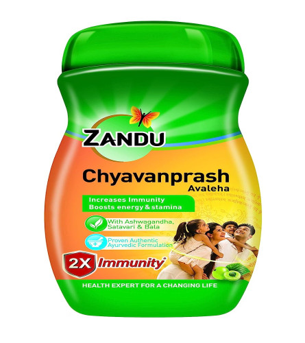 Zandu Chyavanprash Avaleha - Pack of 900g, 2X Immunity, Ayurvedic chyawanprash to build Strength
