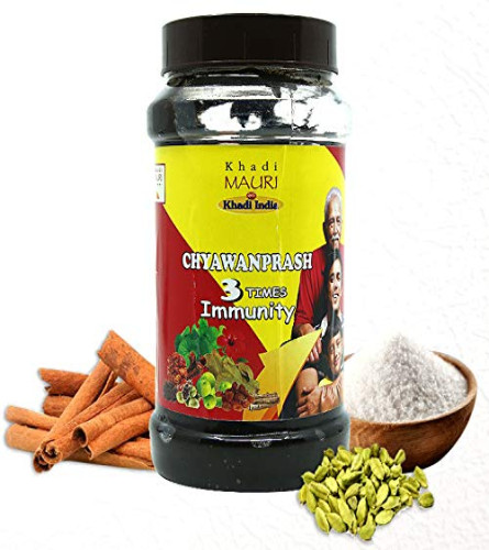 Khadi Mauri Herbal Chyawanprash - 500 Gm, Boost Of Immunity & Power Enriched With Amla, Shilajit,