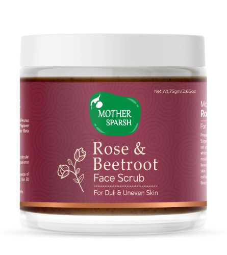 Mother Sparsh Rose & Beetroot Exfoliating Face Scrub | 75 gm (pack of 2) free shipping
