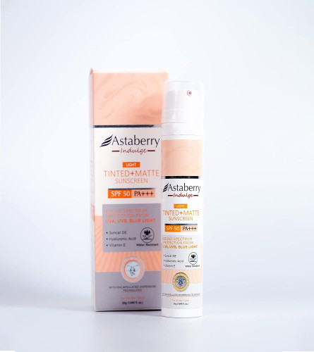 Astaberry Indulge Tinted Matte Sunscreen SPF 50 PA+++