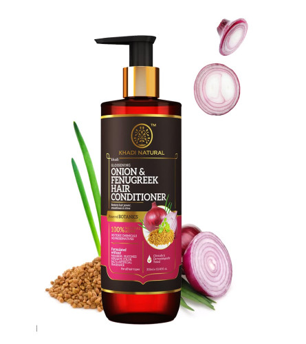 KHADI NATURAL Onion & Fenugreek Hair Conditioner, 310 ml (free shipping)  free shipping