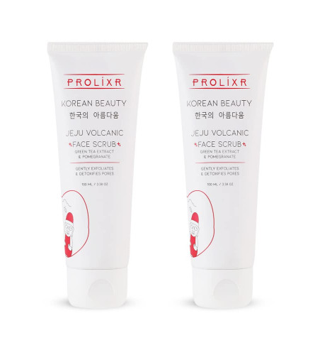 Prolixr's Jeju Volcanic Scrub - Exfoliate Scrub For Face - For Skin Brightening