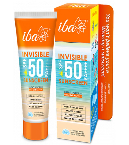 Iba Invisible Spf 50 Sunscreen Pa++++ For All Skin Types