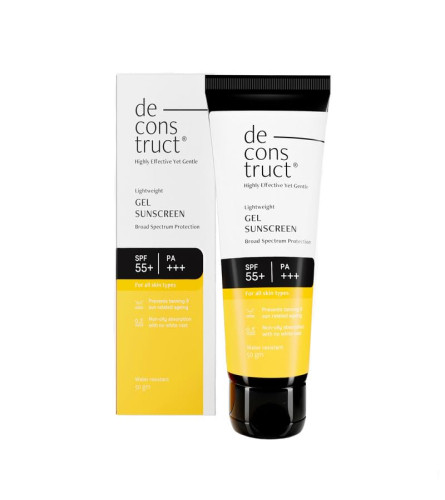 Deconstruct Face Gel Sunscreen SPF 55+ and PA+++