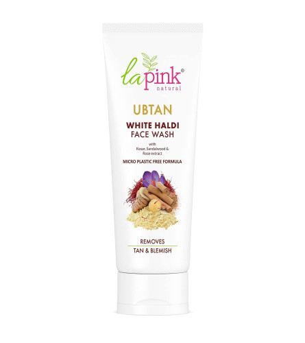 La Pink Ubtan White Haldi Face Wash with 100% Microplastic Free Formula