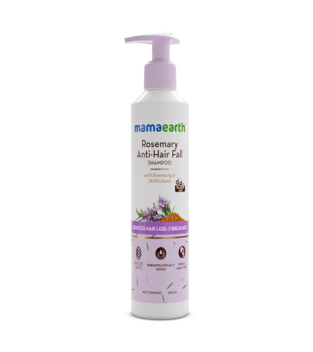 Mamaearth Rosemary Anti Hair Fall Shampoo with Rosemary & Methi Dana for Reducing Hair Loss & Breakage- 250 ml | free shipping